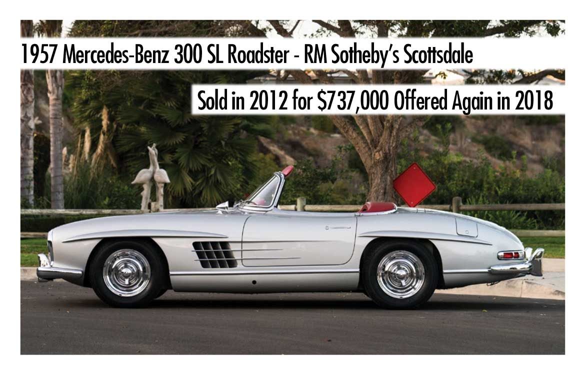 Mercedes 300 SL Roadster Restored by Bruce Kelly Offered at RM Sotheby’s Scottsdale 2018