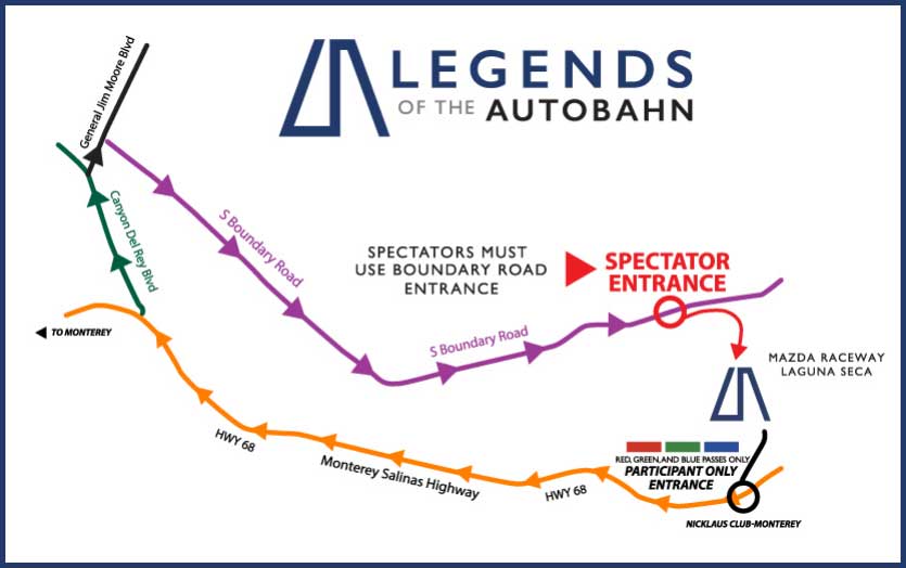 Legends-of-the-Autobahn-Parking-Directions