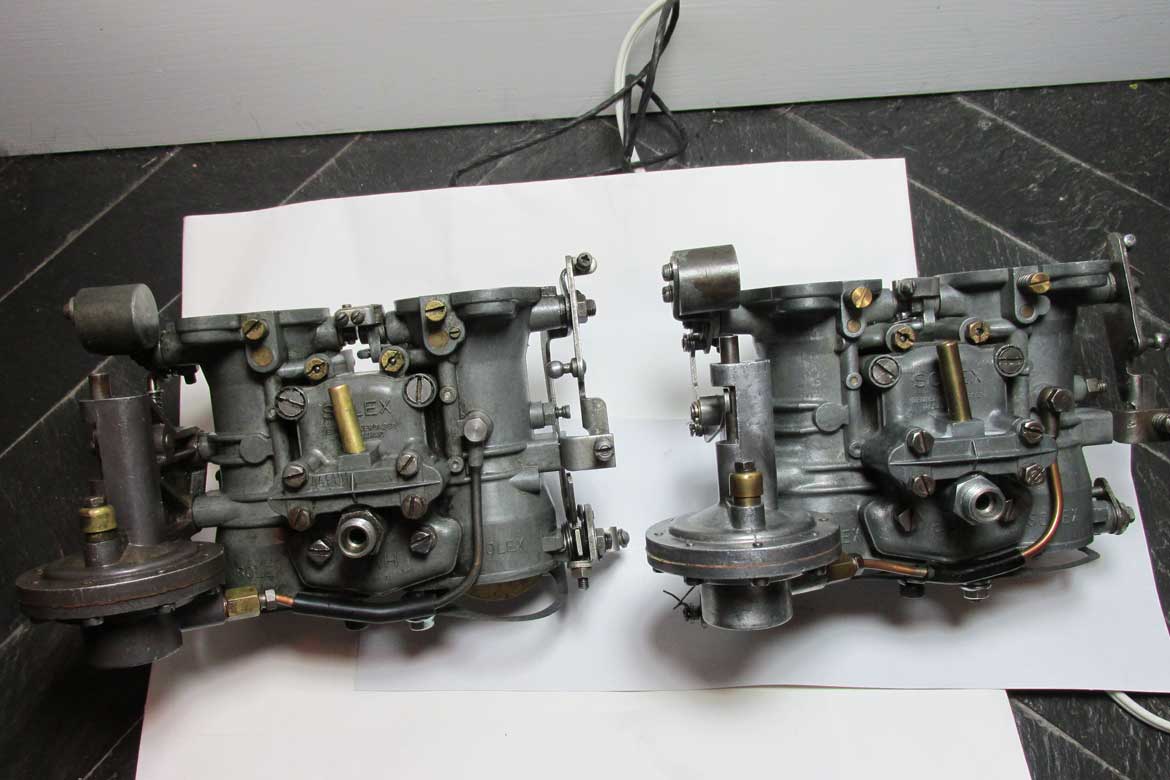 Mercedes 190 SL Solex-etapas-plano electricidad carburador Type 44 PhH-repuesto lista de piezas
