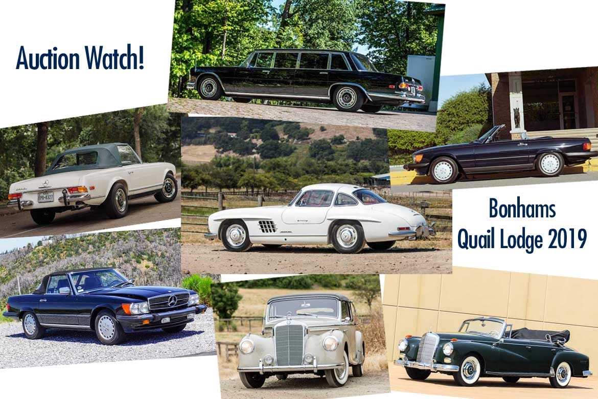 Bonham’s Auction Quail Lodge 2019 – Mercedes Preview and Price Predictions